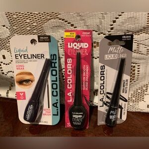 ✨⚡️💥 3 set New L.A Colors (Matte, Licorice,Cruelty Free) Liquid Eyeliner -Black